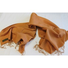 PH155 Gorgeous Rust Color  Handmade Pashmina/Silk Shawl Wrap Made in Nepal